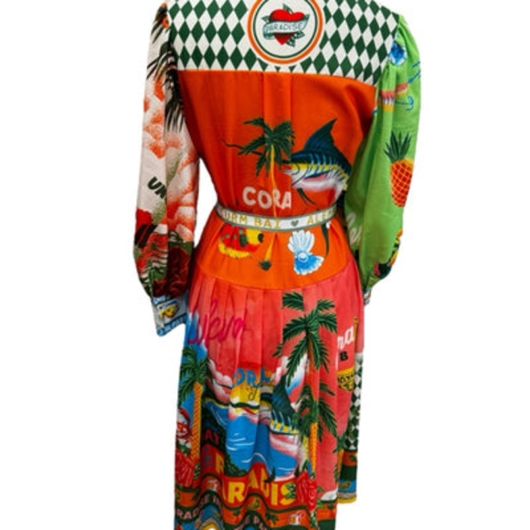 ALEMAIS Paradiso Graphic-Print Shirt Dress - Picture 4 of 7